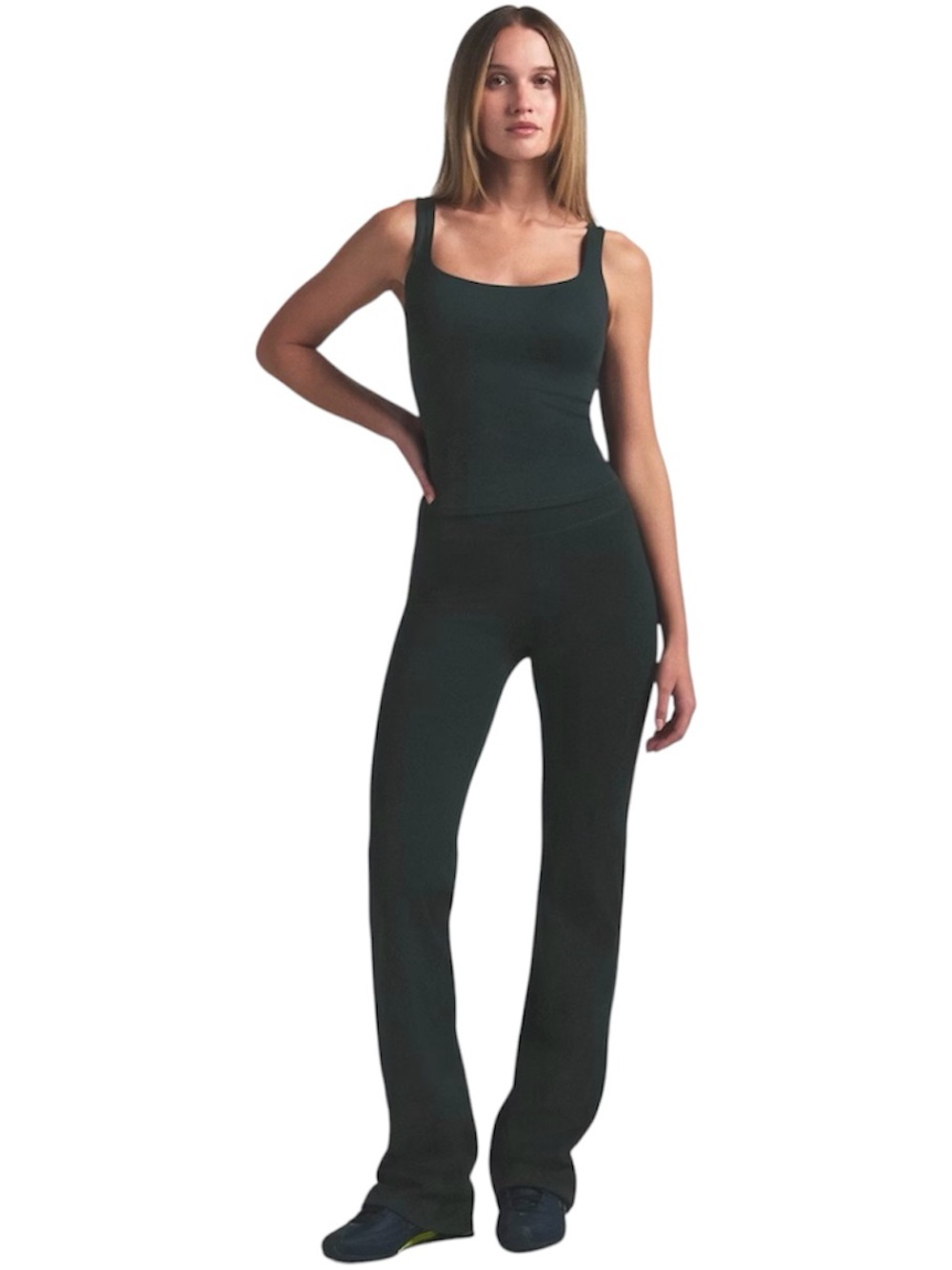 NWT Nike x SKIMS Matte High Waisted Slim Flare Leggings Dark Teal Small